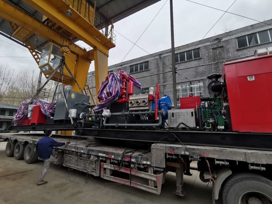 HTB250 হালকা ওজন ফিল্ড যানবাহন পাম্প প্রবাহ হার 13-80m³ / এইচ @ চাপ 10-35 এমপিএ সহ